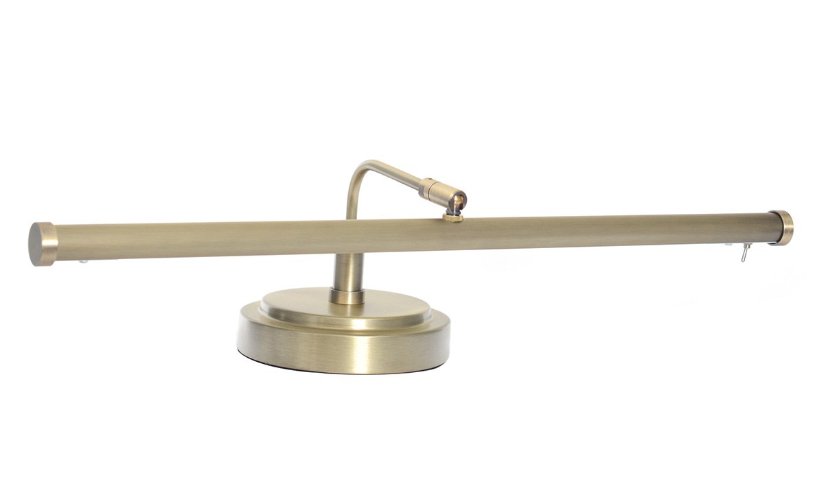 19 4 Height Led Piano Lamp Antique Brass Cocoweb The Antique Brass 4 Height Piano Lamp Is Only Console That Comes With An Led Light Bar On 19 Shade
