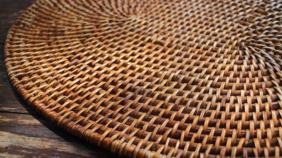 bamboo wicker basket