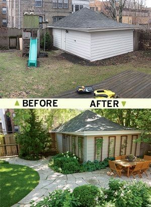 before and after outdoor space design