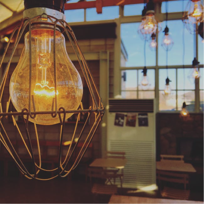 Light bulb hanging from ceiling- Cocoweb