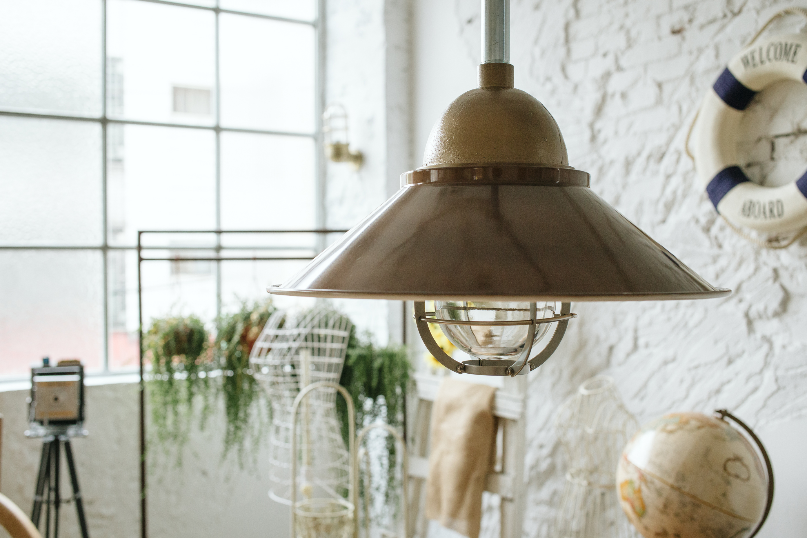 brass pendant light