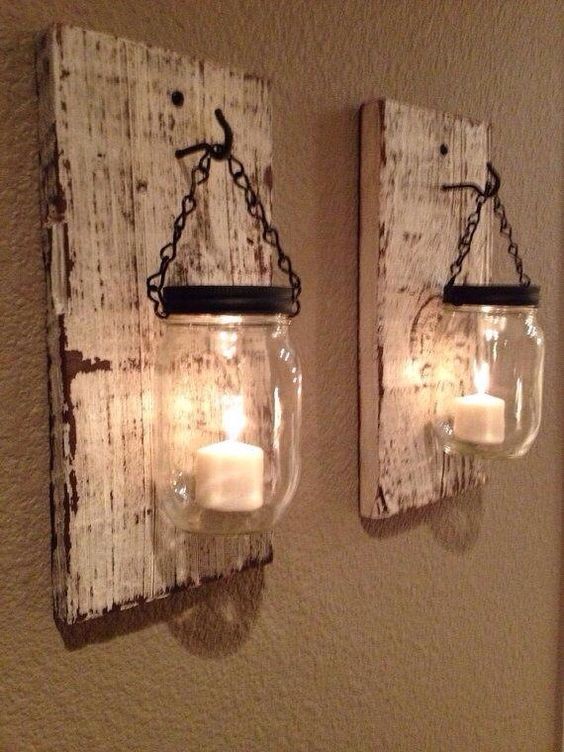 mason jar candle holder