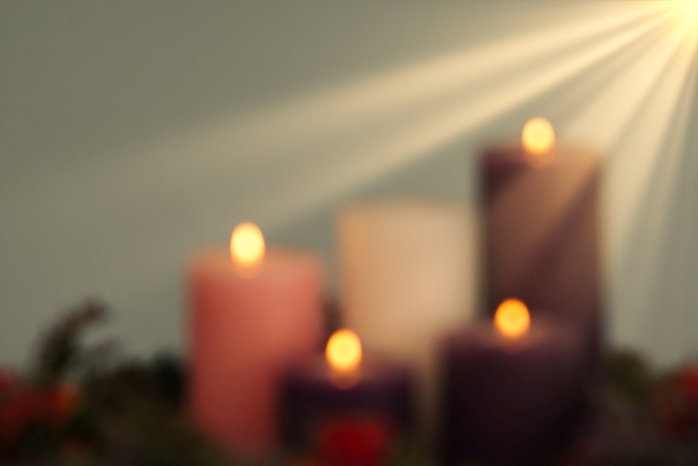 candle blurry background lighting romance