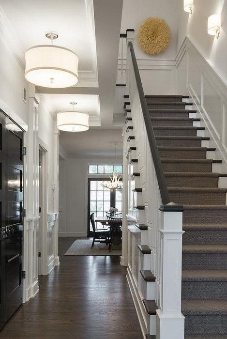 Ceiling light and stairs