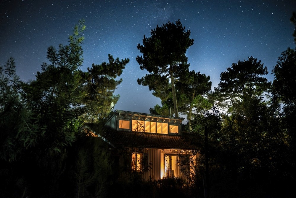 house in the middle of the forest