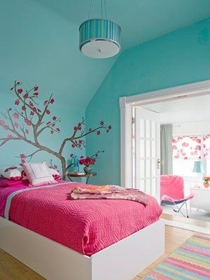 japanese cherry blossom girls room