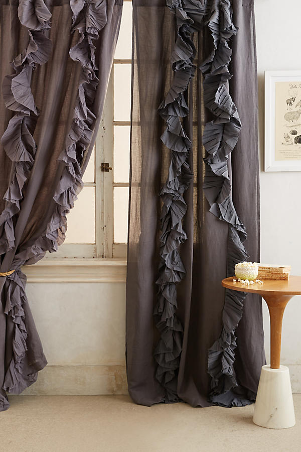 curtains with ruffles