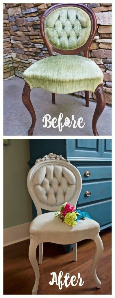 rustic chairs that have been reupholstered