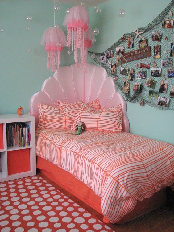 under the sea themed girls room